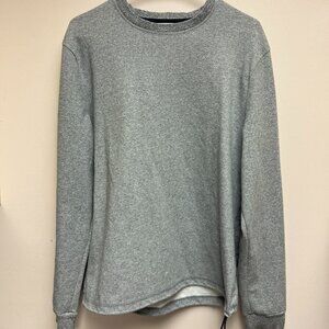 Mossimo Crew Neck Sweatshirt Gray Mens Large Long Sleeve Athletic